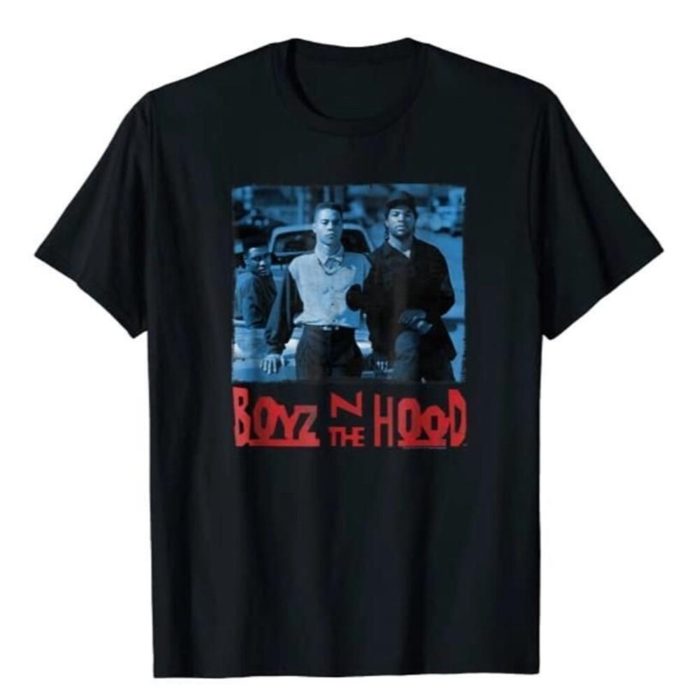 NEW NWT Mens Sz Small Black Athletic Fit BOYZ IN THE HOOD Graphic Tee Shirt